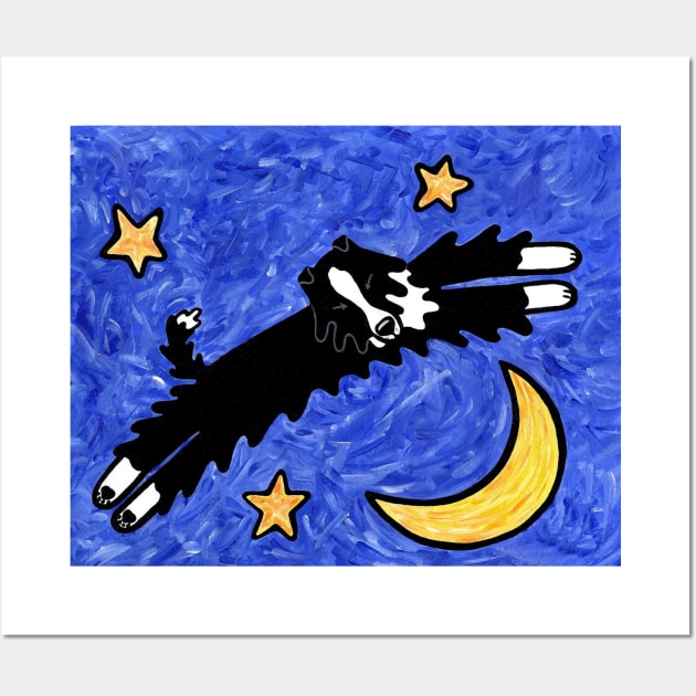 Border Collie Dream (print) Wall Art by dogartgallery